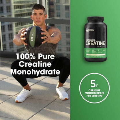 Optimum Nutrition Micronized Creatine Monohydrate Powder, Keto Friendly Healthcare Fitness